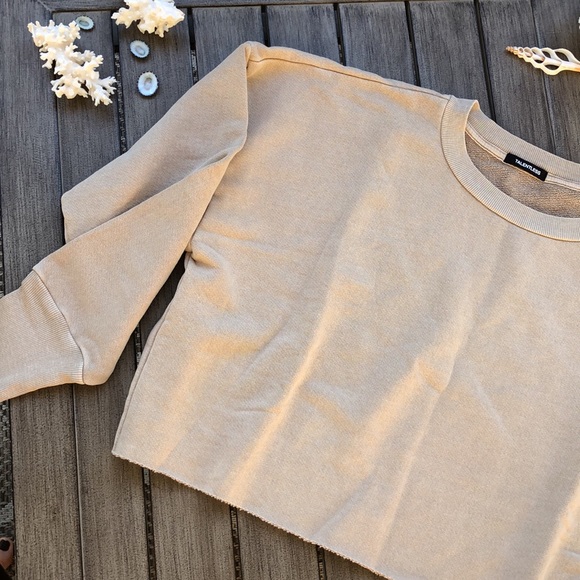 🌴🔆TALENTLESS- CROPPED FRENCH CREW SWEATSHIRT - Picture 7 of 16
